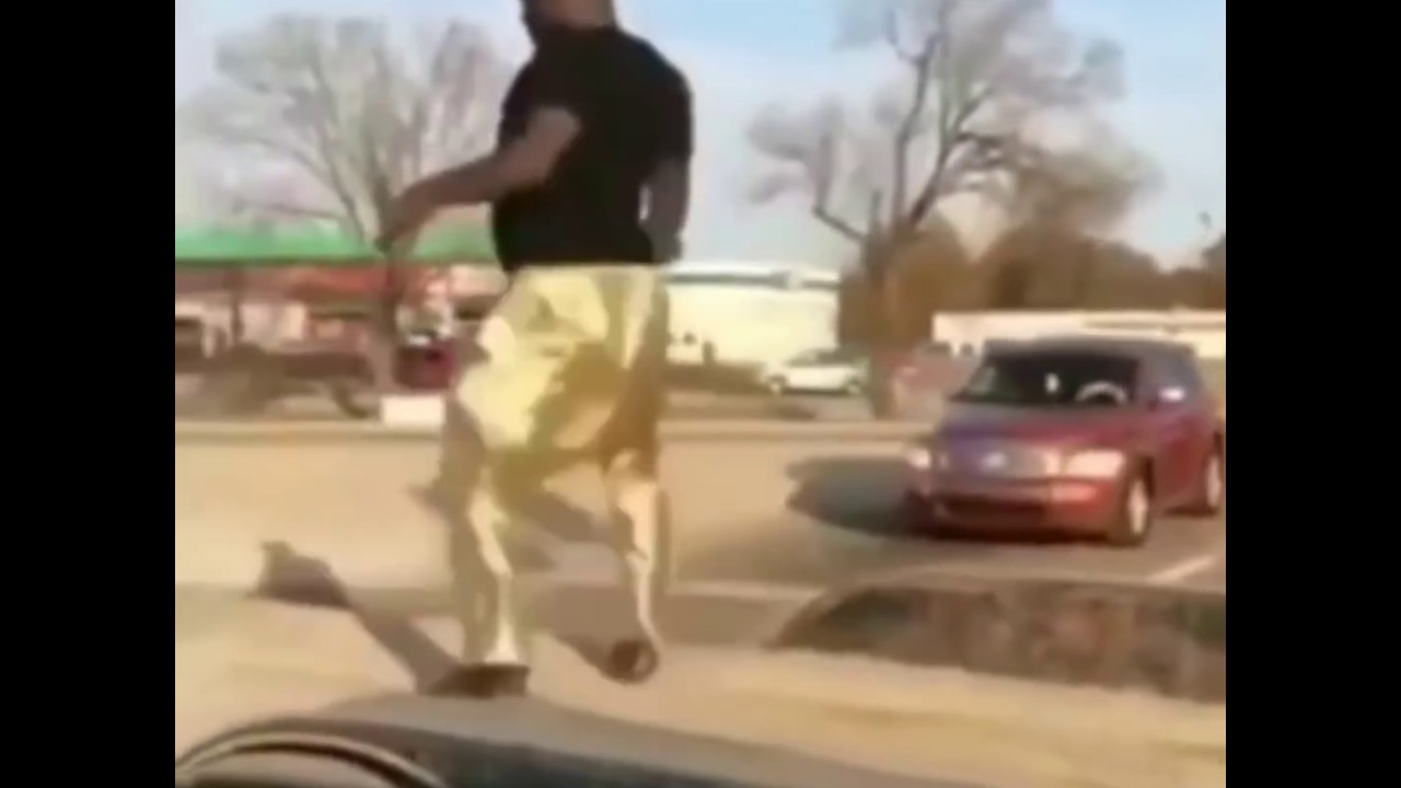 Guy dances on top of a truck - YouTube