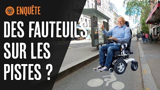 Des fauteuils roulants sur les pistes cyclables ?