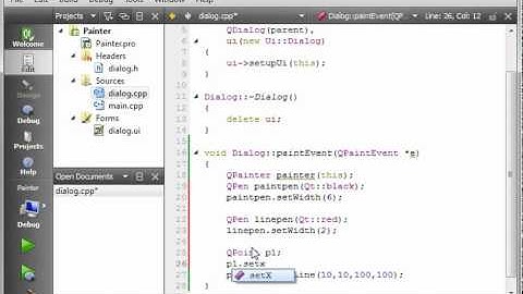 C++ Qt 74 - QPainter and QPen