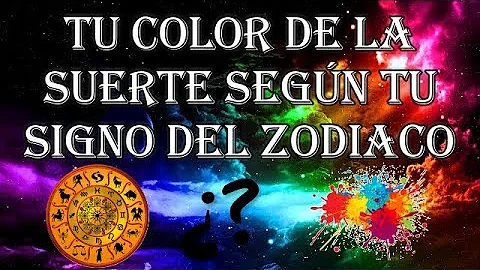 ¿Cuáles son los colores de la suerte del zodiaco?