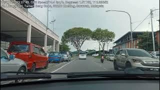 Kuching Street View 2022 dashcam Taman Hui Sing,Seng Goon, Boulevard Shopping Mall EP 1