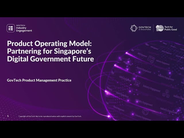 Thumbnail for Partnering for Singapore's Digital Government Future by GovTech Product Management Practice
