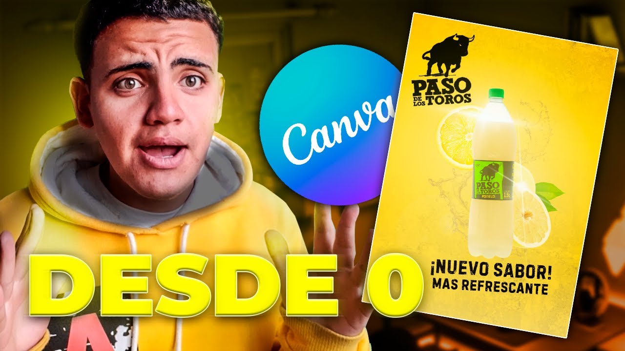 HICE un FLYER en CANVA DESDE 0!