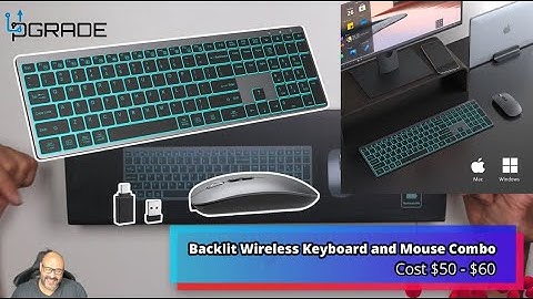 Backlit Wireless Keyboard and Mouse Combo