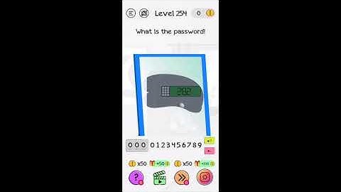 Braindom Level 254 What is the password Answers and Solutions