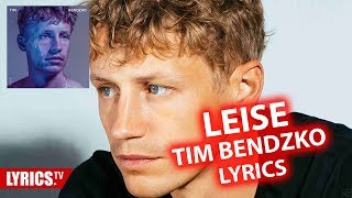 Leise LYRICS | Tim Bendzko | Lyric & Songtext | Album Filter