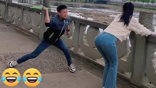 China funny challenge 😆 try not to laugh 😂😂