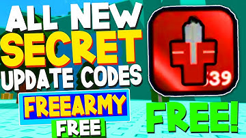 ALL 6 NEW *SECRET* UPDATE CODES In CONTROL ARMY CODES! (Roblox Control Army Codes)