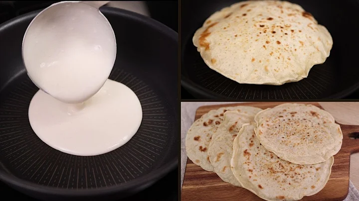 5 Minutes Ready ! Just flour, water, and salt! Quick and Easy flatbread! No Kneading! No Oven! - DayDayNews