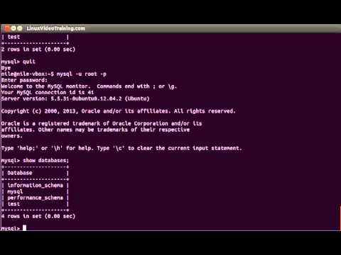 2 Mysql Video Tutorial CLI Connection