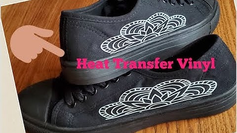 Heat Transfer Vinyl on Shoes - How to apply HTV using a Cricut EasyPress Mini