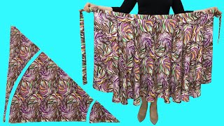 How to Make Wrap Skirt with Side Knot