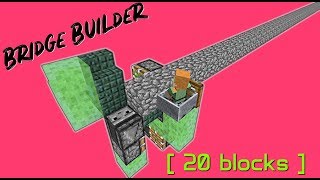 Infinite Bridge Builder! [AFK] (only 20 blocks) | Minecraft [STILL works]