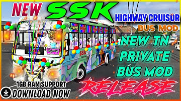 @TAMILNADUMASSRIDERS 🎉😍🤩NEW SSK BS4 MODEL TN PRIVATE BUS MOD GRAND RELEASE DOWNLOAD NOW🎉🥰🎊😘