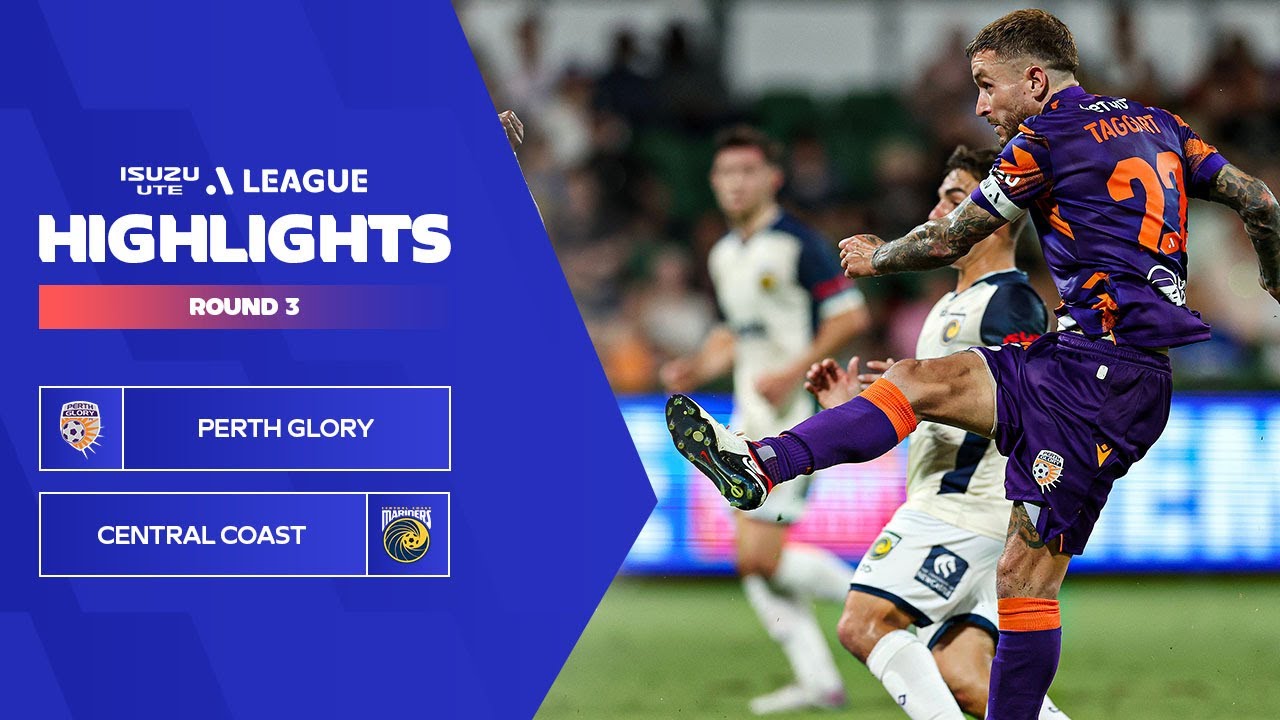 Perth Glory v Central Coast Mariners Extended Highlights Isuzu UTE ALeague 202324 Round Perth Glory v Central Coast Mariners Extended Highlights Isuzu UTE ALeague 202324 Round