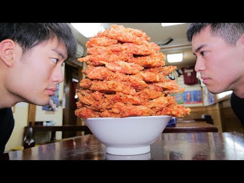 Big Tempura Kakiage-Don − Japanese street food
