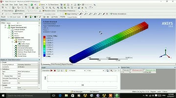 ansys structural analysis of simple beam