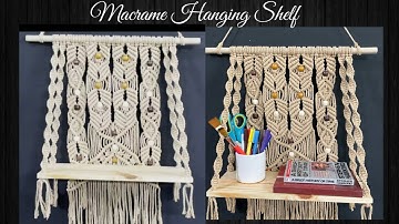 Macrame Hanging Shelf pattern 2  | Hanging shelves tutorial | DIY