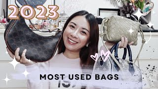 MOST USED BAGS OF 2023 | FLUFFEDUPFLAIR