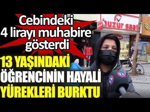 13 yaşındaki çocuğun hayali yürekleri burktu... #ekonomi #öğrenci #türkiye #çocuklar