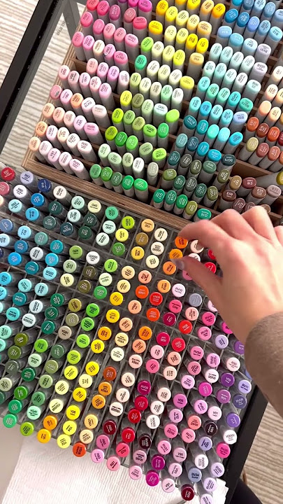 Refill day! 🙏🏼🌈✨ Copic markers are all refillable 💗 #copicmarkers #copic #asmr