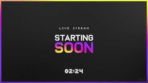 5 Min Countdown   Live Stream Starting Soon Twitch Gradient