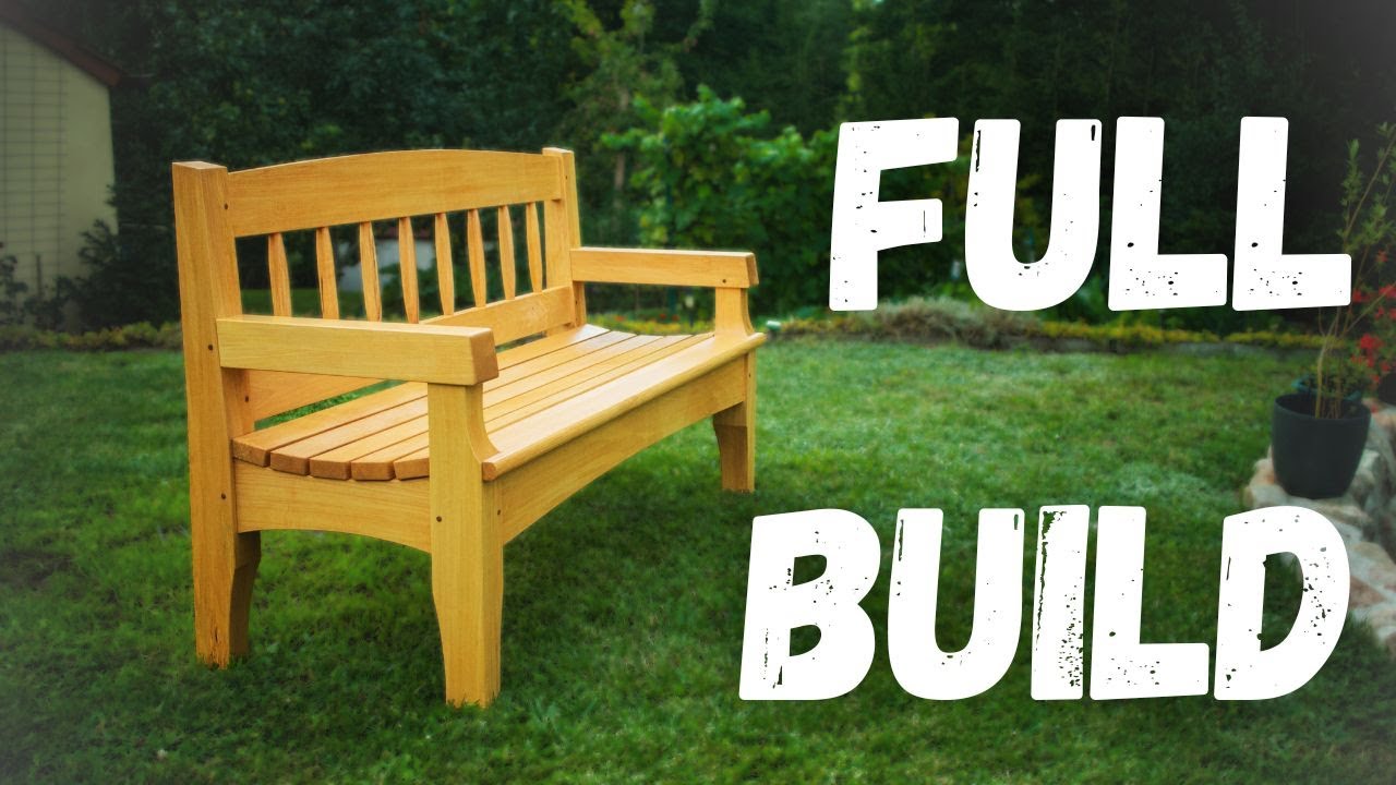 This garden bench is something else - FULL BUILD process - YouTube