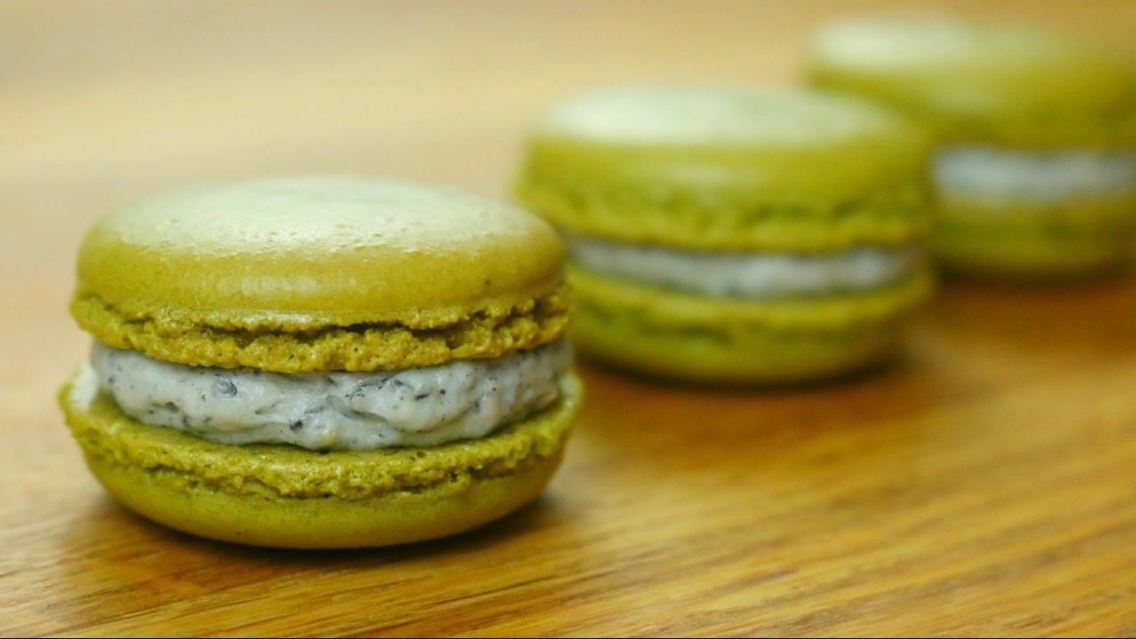 Green Tea Matcha French Macarons sweetco0kiepie YouTube