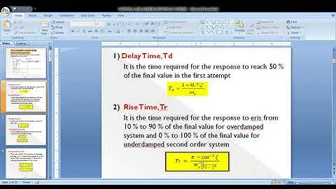 Control Systems_Transient Response Specifications
