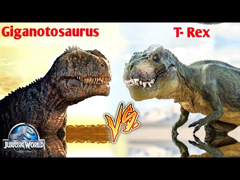 Giganotosaurus vs T- Rex || कौन है सबसे शक्तिशाली डायनोसोर || Multi Versh