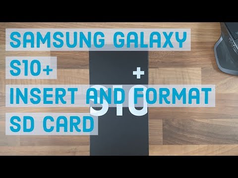 SD 카드 삽입 및 포맷 | 삼성 Galaxy S10 Plus