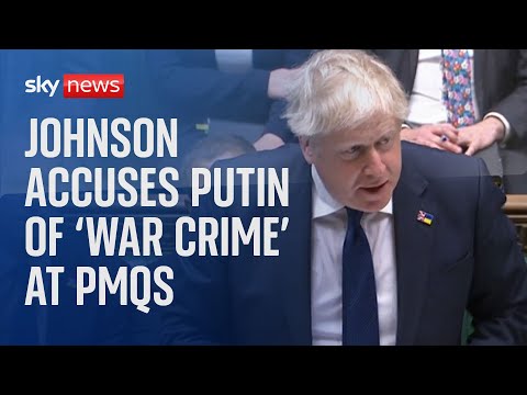 Replay: Prime Minister Boris Johnson faces PMQs as Russia gathers troops closer to Kyiv