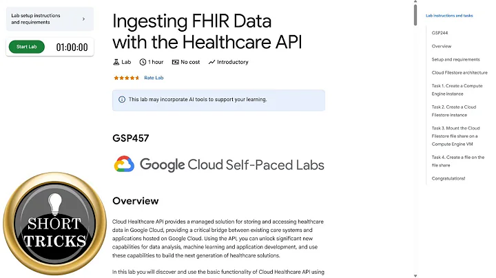 Ingesting FHIR Data with the Healthcare API | #GSP457 | #qwiklabs | #arcade | #solution