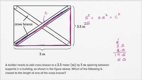 GCSE Right triangle word problems — Basic example