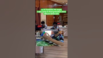 6.75 [Official] Pyraminx PR single Cube Camp in Kaeng Krachan 2023 #Beamrubikscube #speedcubing #wca