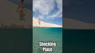 Unbelievable 😱 Duniya ka Sabse Unique Desert Lencois Maranhenses  #shorts #facts #brazil #nature