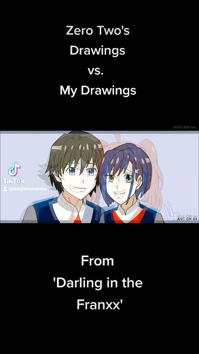 Zero Two's Drawings vs. My Drawings (from 'Darling in the Franxx') #short #doujinromance