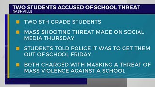Nashville students post mass shooting threat on Instagram to get out of school, police say