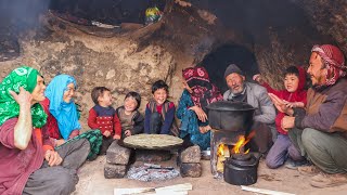 Old Lovers Host an Unforgettable Cave Cooking Feast with twinchildren! Village life Afghanistan