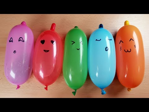 making-slime-with-funny-balloons---satisfying-slime-video