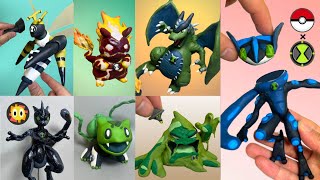 Ben10 aliens fusion with pokemon ｜ clay art