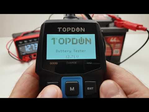 Kontrola akumulatora przed zimą, test rozruchu i ładowania - TOPDON BT100 12V