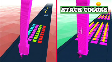 STACK COLORS | Gameplay All Levels Walkthrough Android,iOS