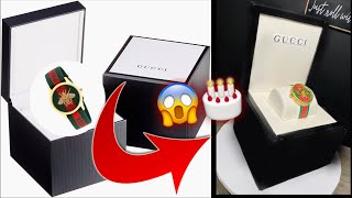 Gucci Watch and Box Cake!! Amazing! Pastel de Reloj de Gucci con caja