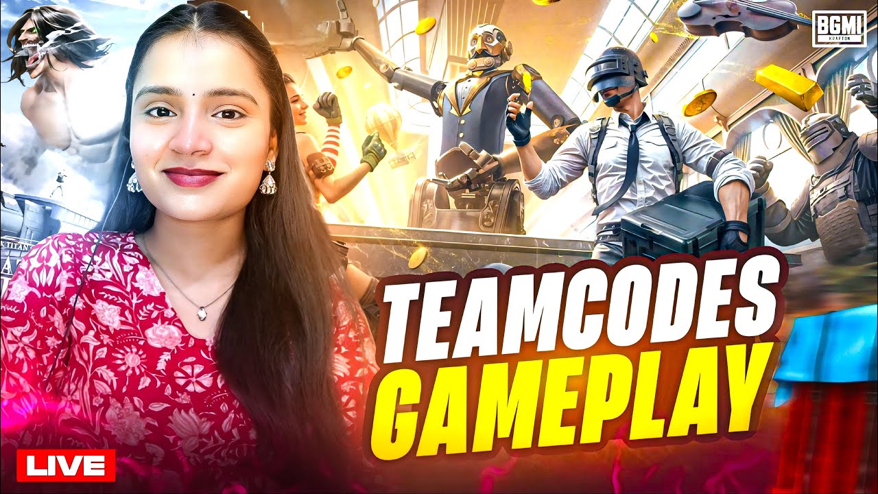 GIRL GAMER LIVE| UC GIVEAWAY AND JOIN WITH TEAMCODE| BGMI LIVE 