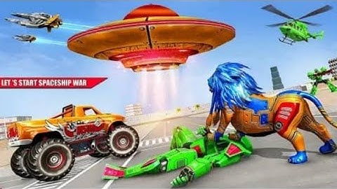 drone robot transformation in shooting games and car robot games #temugamer