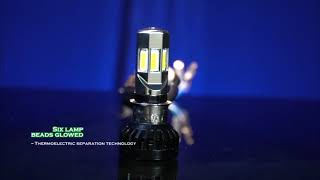 Lampu Led Motor 6 Sisi M02E Rayton Lampu Depan RTD M02E Head Lamp 6 Sisi Lampu Depan Utama RTD AC DC