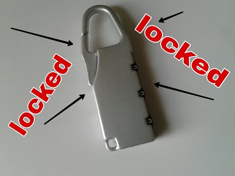 Πώς να ανοίξω ένα κλειδωμένο λουκέτο με συνδιασμό