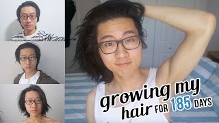 Growing my Hair for 1/2 a Year TIME LAPSE (185 Selfies Everyday)