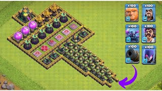 Who Will Win ? | Ultimate Base VS Max Troops | Clash Of Clans #war3star #gaming #minecraft